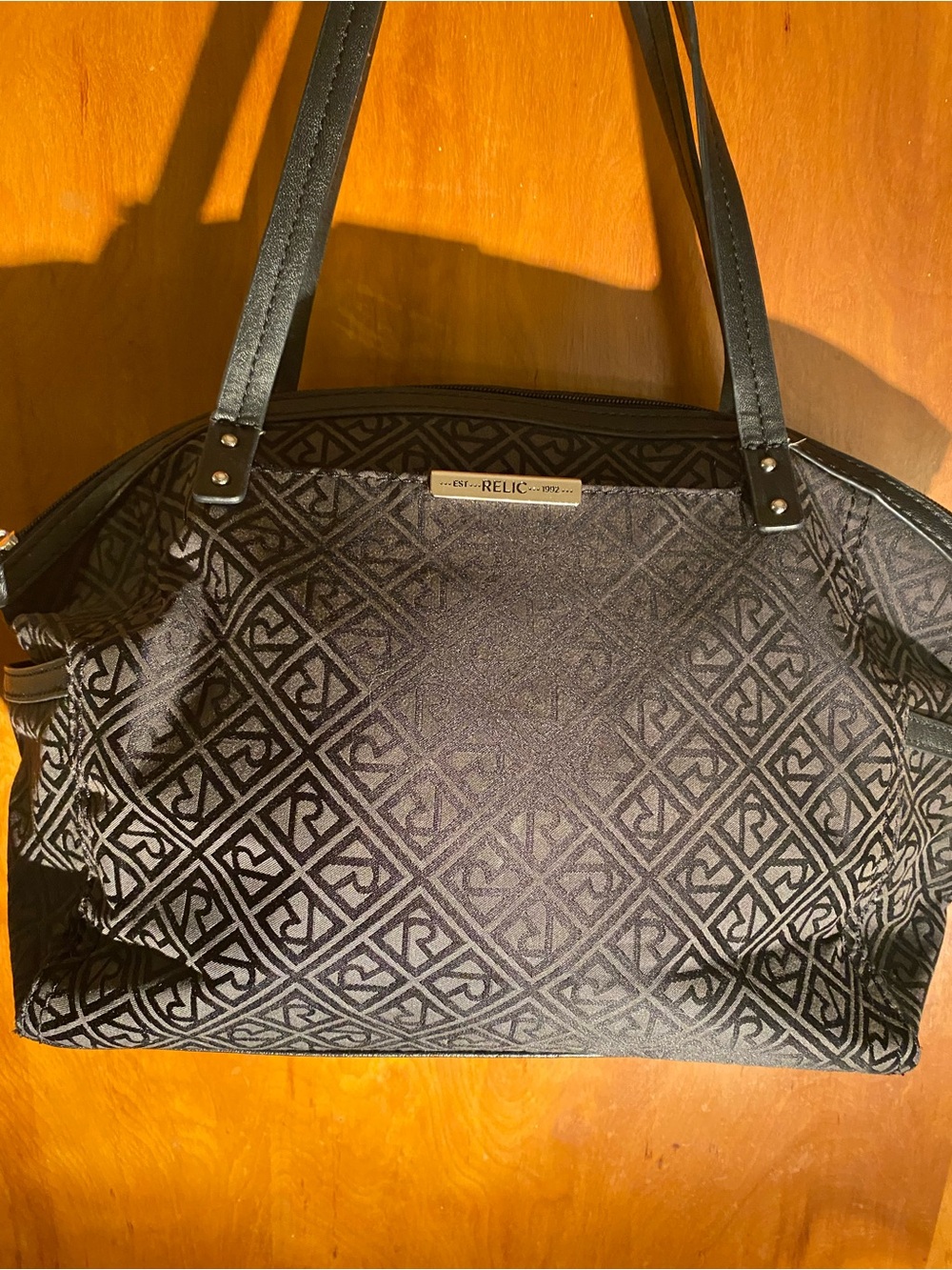 Relic by Fossil monogram shoulder bag